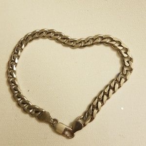 Men sterling silver bracelet chain